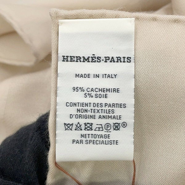 エルメス ストール カレ115 モダンなバックル BOUCLERIE MODERNE カシミヤ シルク