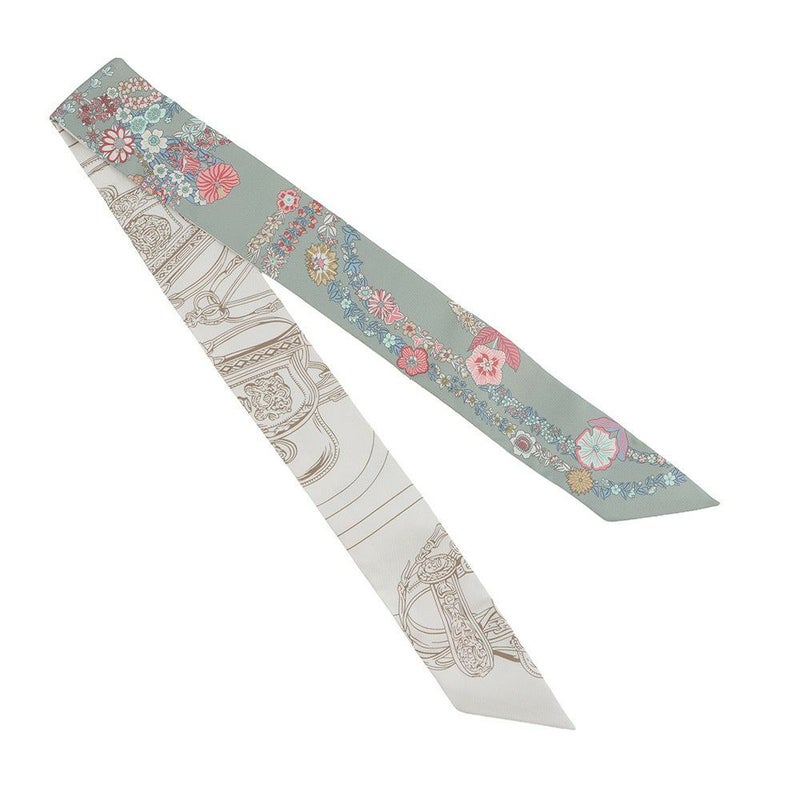 エルメス ツイリー ブリッド・ドゥ・ガラ・アン・フルール&アイライナー Brides de Gala en fleurs HERMES シルク 2025年春夏