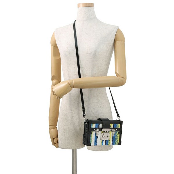 ルイヴィトン ショルダーバッグ パテント/スパンコール プティット・マル LOUIS VUITTON 2wayクラッチ ブラック 黒