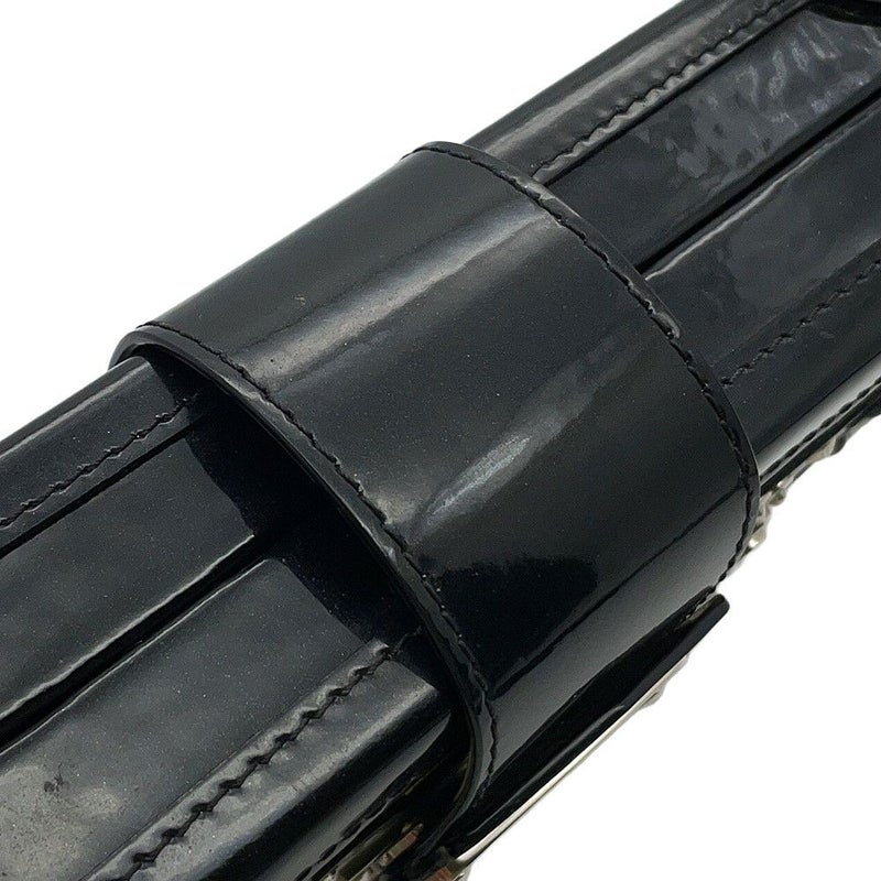 ルイヴィトン ショルダーバッグ パテント/スパンコール プティット・マル LOUIS VUITTON 2wayクラッチ ブラック 黒