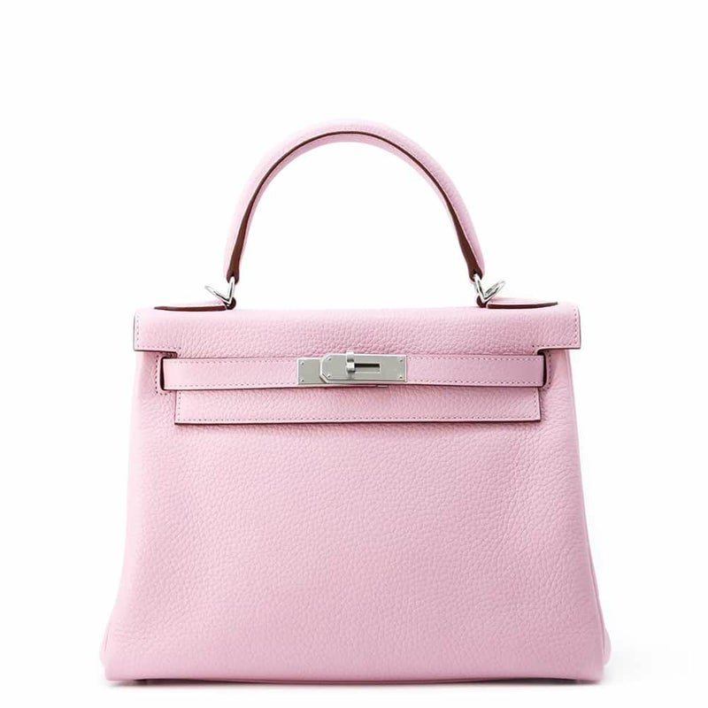 エルメス ケリー28 内縫い モーヴシルベストル/シルバー金具 トリヨンクレマンス U刻印 2wayショルダー