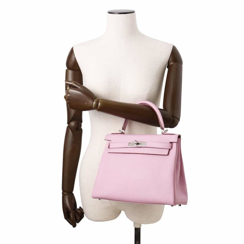 エルメス ケリー28 内縫い モーヴシルベストル/シルバー金具 トリヨンクレマンス U刻印 2wayショルダー