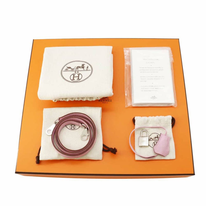 エルメス ケリー28 内縫い モーヴシルベストル/シルバー金具 トリヨンクレマンス U刻印 2wayショルダー