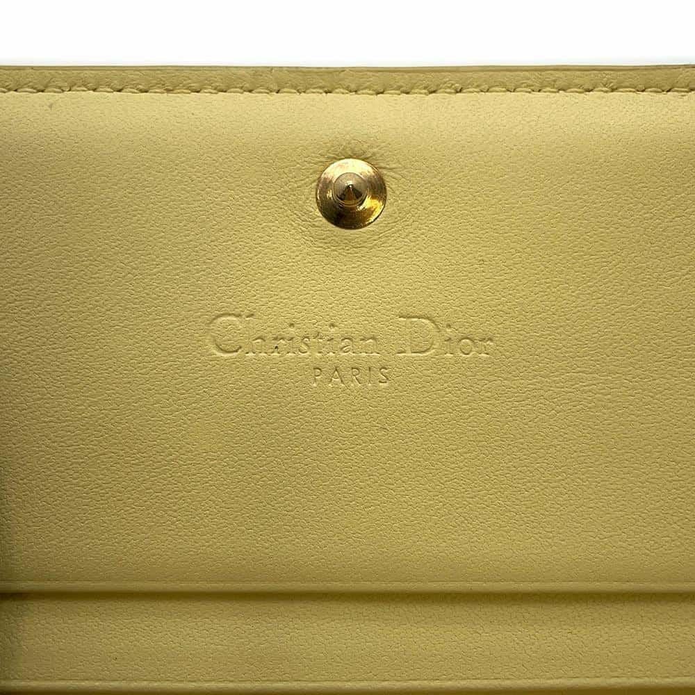 クリスチャン・ディオール 二つ折り財布 Lady Dior Gardenia ミニ