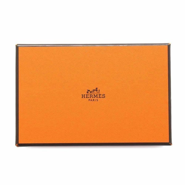 エルメス コインケース カルヴィ デュオ ヴェルソ ブルーサフィール/ヴェールアングランス/シルバー金具 エプソン U刻印