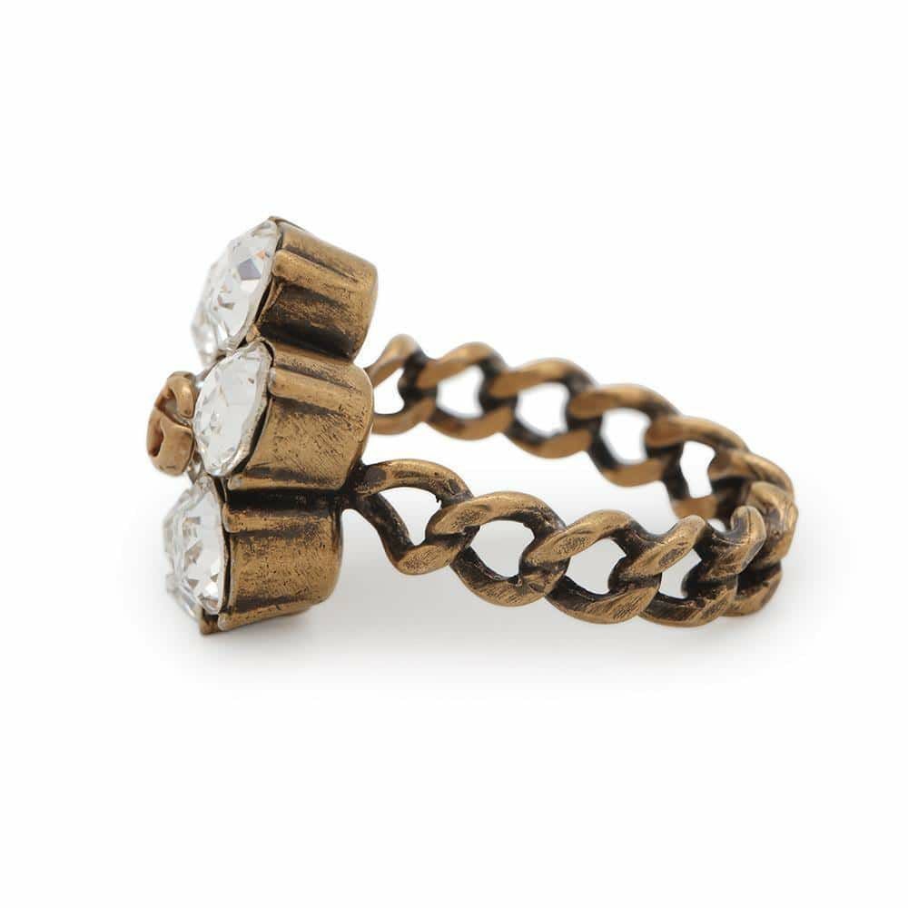 グッチ リング クリスタル ダブルG サイズM GUCCI アクセサリー 指輪 6