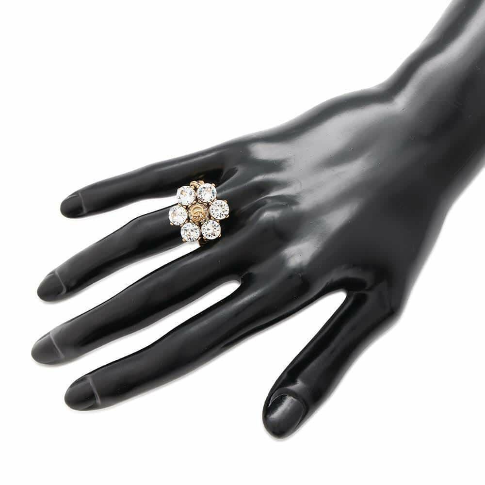 グッチ リング クリスタル ダブルG サイズM GUCCI アクセサリー 指輪 6