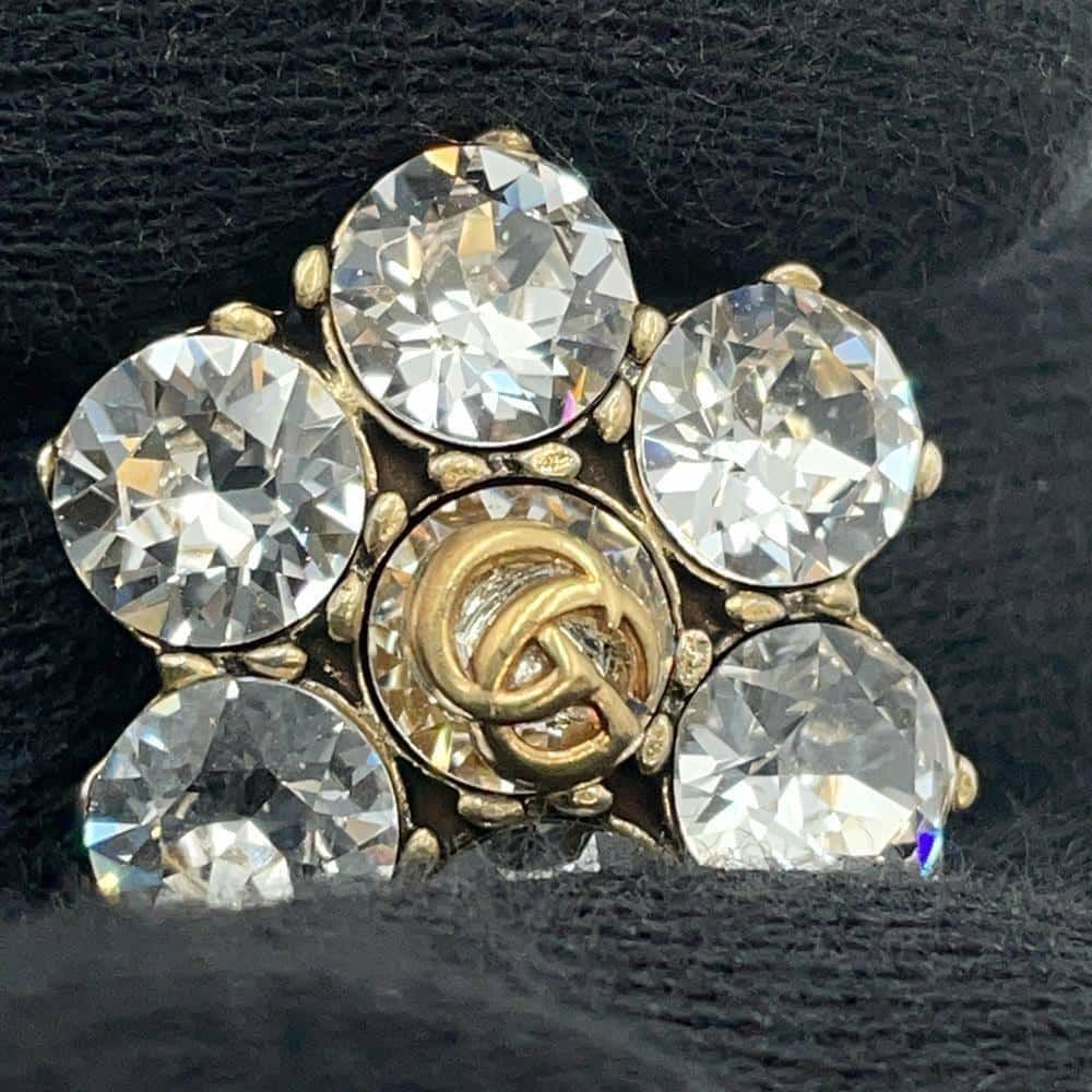 グッチ リング クリスタル ダブルG サイズM GUCCI アクセサリー 指輪 6