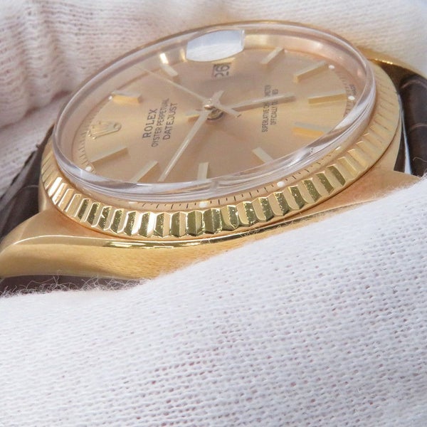 ロレックス デイトジャスト 74番 1601/8 ROLEX 腕時計 ウォッチ シャンパン文字盤