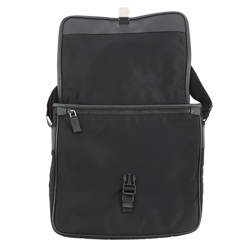 プラダ ショルダーバッグ メッセンジャーバッグ ナイロン PRADA 黒