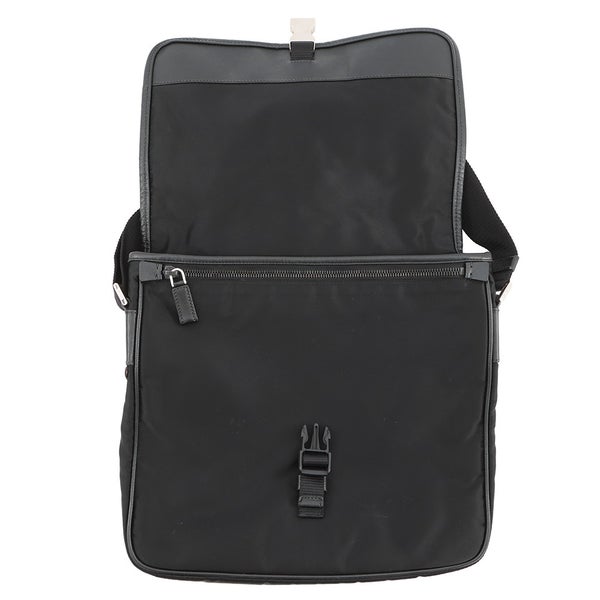 プラダ ショルダーバッグ メッセンジャーバッグ ナイロン PRADA 黒