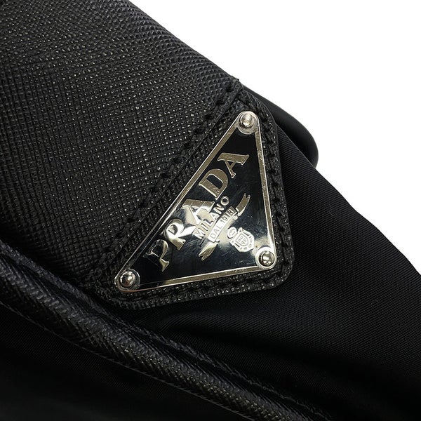 プラダ ショルダーバッグ メッセンジャーバッグ ナイロン PRADA 黒