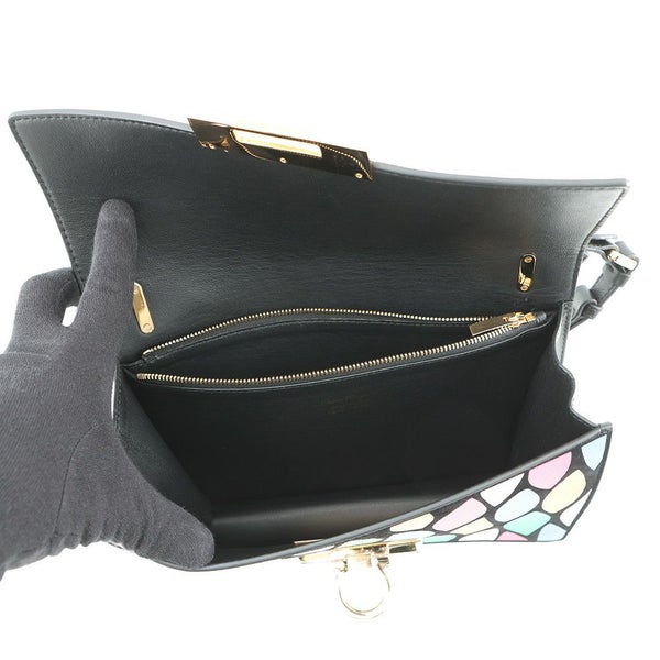 フェラガモ ハンドバッグ ガンチーニ レザー 21G008 Ferragamo 2way 黒