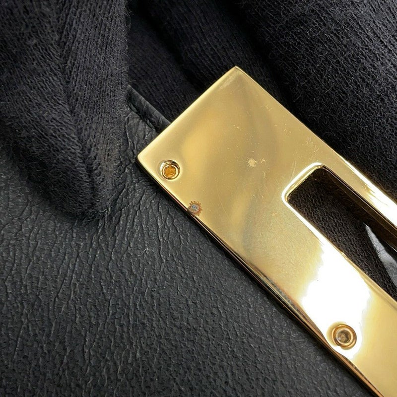 フェラガモ ハンドバッグ ガンチーニ レザー 21G008 Ferragamo 2way 黒