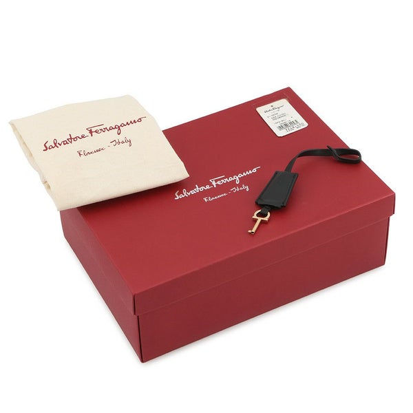 フェラガモ ハンドバッグ ガンチーニ レザー 21G008 Ferragamo 2way 黒