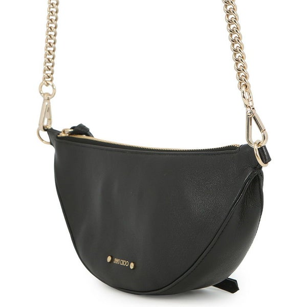 ジミーチュウ ショルダーバッグ ロゴ レザー JIMMY CHOO 黒