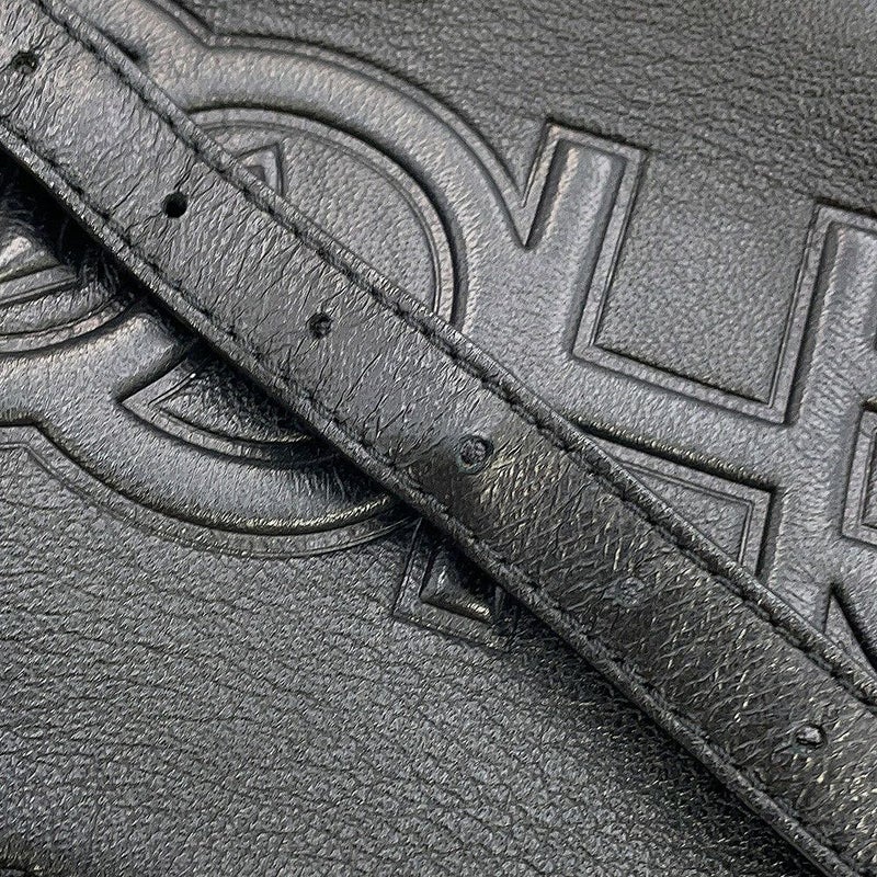 ジミーチュウ ショルダーバッグ ロゴ レザー JIMMY CHOO 黒