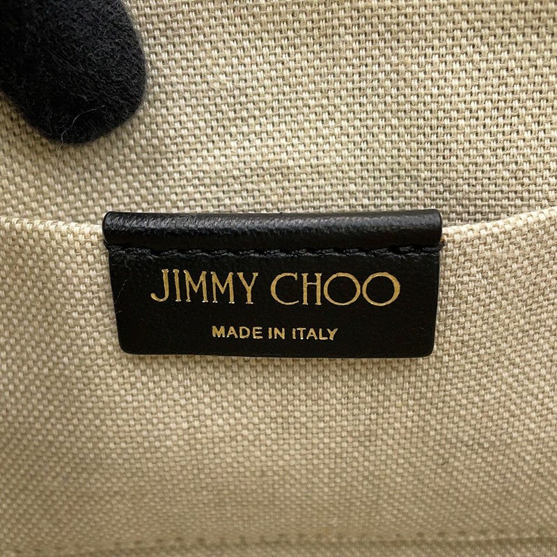 ジミーチュウ ショルダーバッグ ロゴ レザー JIMMY CHOO 黒