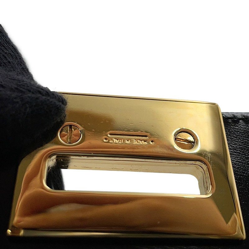 サルヴァトーレ・フェラガモ チェーンショルダーバッグ ガンチーニ クラシック レザー 218753 Ferragamo 黒