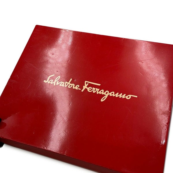 サルヴァトーレ・フェラガモ チェーンショルダーバッグ ガンチーニ クラシック レザー 218753 Ferragamo 黒