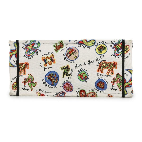 クリスチャン・ディオール トートバッグ ブックトート ニキ・ド・サンファル ミディアム Christian Dior 白