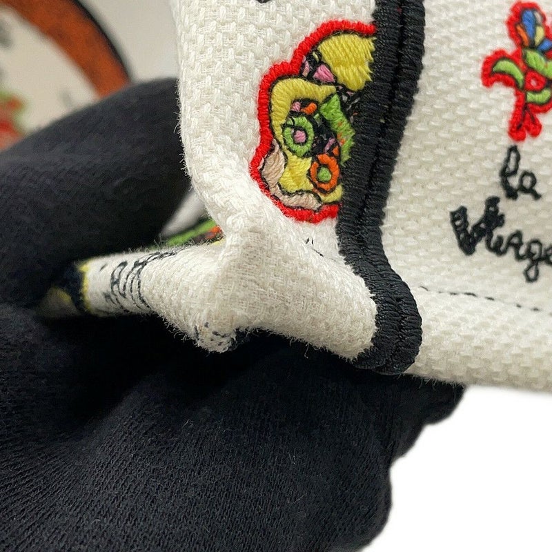 クリスチャン・ディオール トートバッグ ブックトート ニキ・ド・サンファル ミディアム Christian Dior 白