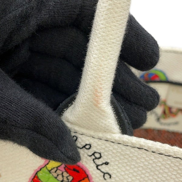 クリスチャン・ディオール トートバッグ ブックトート ニキ・ド・サンファル ミディアム Christian Dior 白