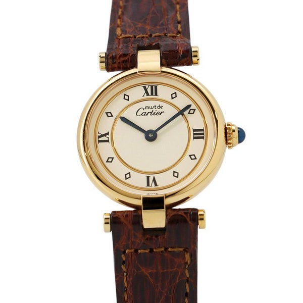 カルティエ マスト ヴァンドーム ヴェルメイユ SM Cartier 腕時計 アイボリー文字盤 ヴィンテージ