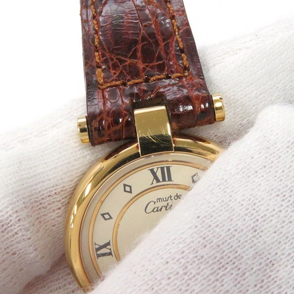 カルティエ マスト ヴァンドーム ヴェルメイユ SM Cartier 腕時計 アイボリー文字盤 ヴィンテージ
