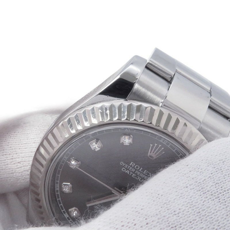 ロレックス デイトジャスト2 ランダムシリアル ルーレット 116334G ROLEX 腕時計 グレー文字盤 10PD