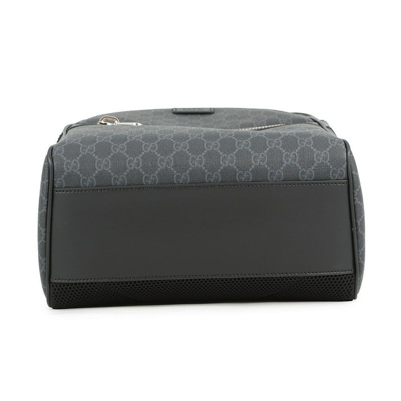 グッチ リュック GGブラック バックパック GGスプリーム/レザー 771158 GUCCI バッグ 黒