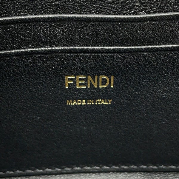 フェンディ ハンドバッグ ズッカ柄 バゲット ミニ ムートン/レザー 8BS017 FENDI 2wayショルダーバッグ