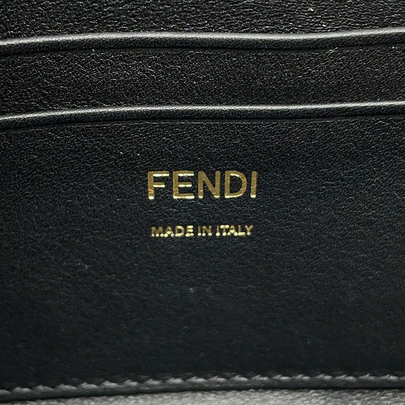 フェンディ ハンドバッグ ズッカ柄 バゲット ミニ ムートン/レザー 8BS017 FENDI 2wayショルダーバッグ