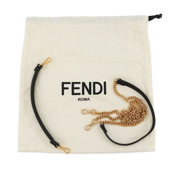 フェンディ ハンドバッグ ズッカ柄 バゲット ミニ ムートン/レザー 8BS017 FENDI 2wayショルダーバッグ