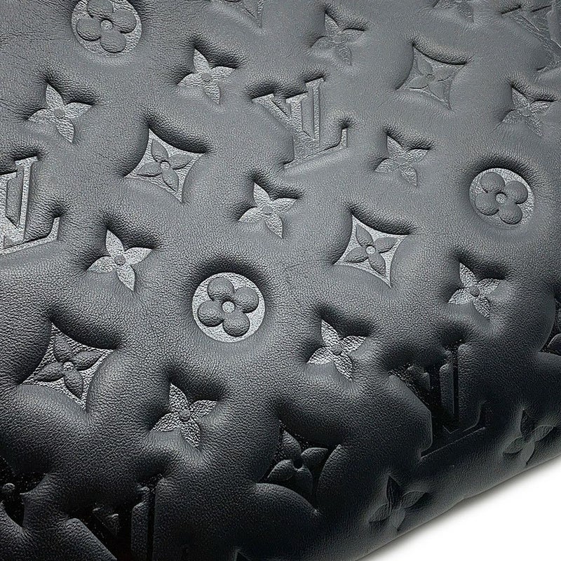 ルイヴィトン ショルダーバッグ モノグラム・パターン ラムスキン クッサンPM M57790 LOUIS VUITTON 3way ブラック 黒