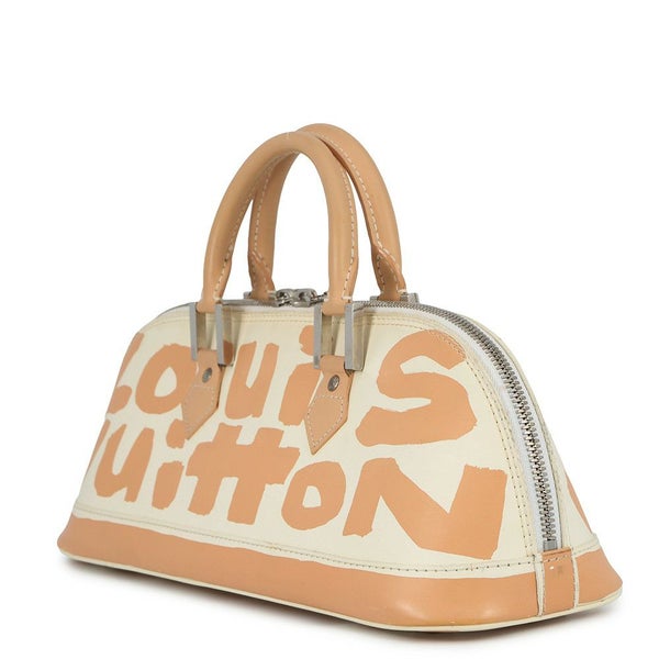 ルイヴィトン ハンドバッグ グラフィティ/レザー アルマ・ホリゾンタル M92176 LOUIS VUITTON バッグ 白