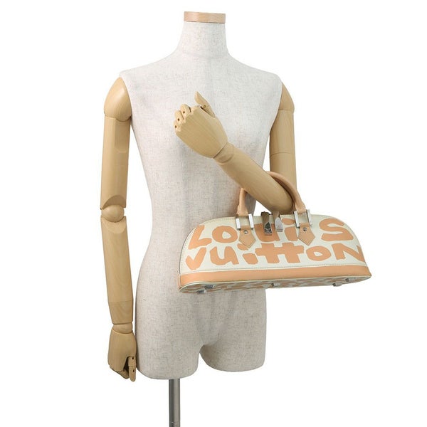 ルイヴィトン ハンドバッグ グラフィティ/レザー アルマ・ホリゾンタル M92176 LOUIS VUITTON バッグ 白