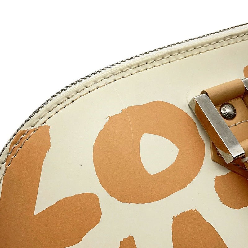 ルイヴィトン ハンドバッグ グラフィティ/レザー アルマ・ホリゾンタル M92176 LOUIS VUITTON バッグ 白