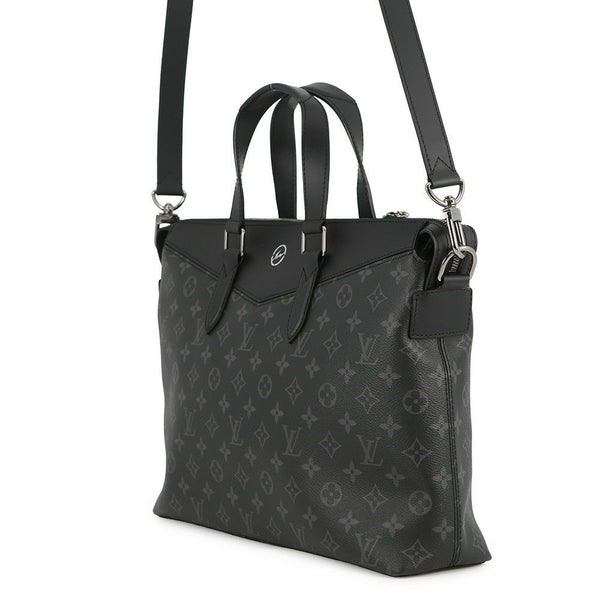 ルイヴィトン ビジネスバッグ モノグラム・エクリプス ブリーフケース・エクスプローラー M43279 フラグメント 黒 ブラック 2way