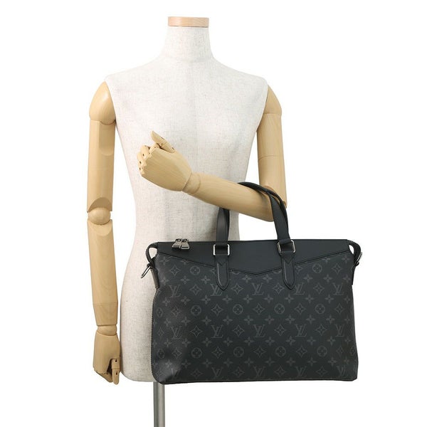 ルイヴィトン ビジネスバッグ モノグラム・エクリプス ブリーフケース・エクスプローラー M43279 フラグメント 黒 ブラック 2way