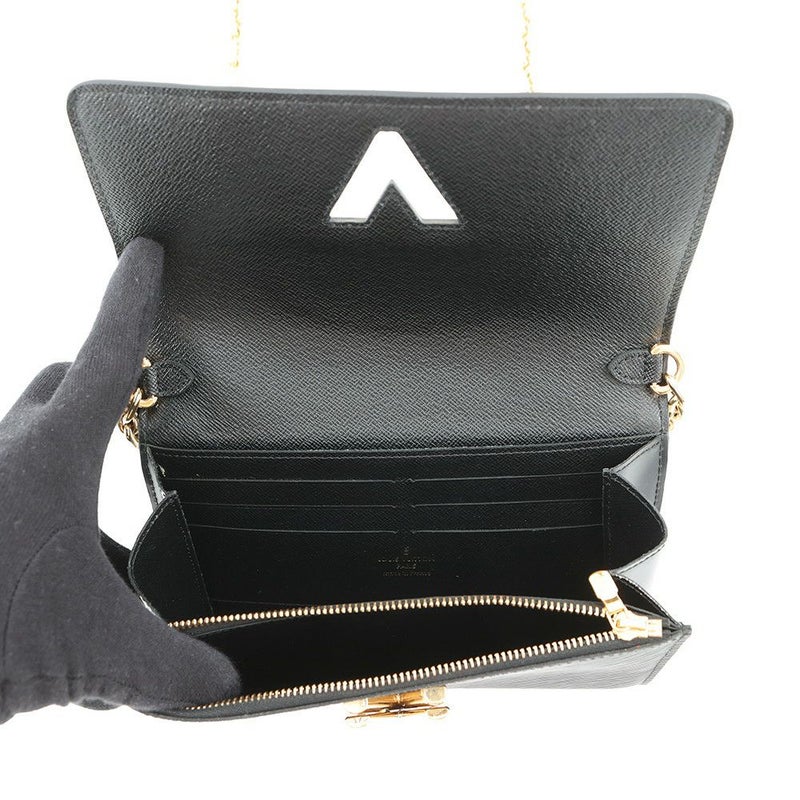 ルイヴィトン チェーンウォレット エピ スパンコール ポルトフォイユ・ツイスト チェーン フクロウ M62334 黒 ブラック 財布