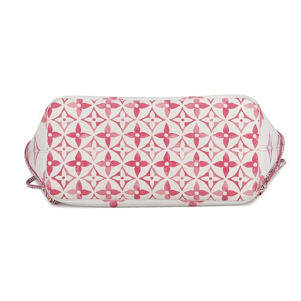 ルイヴィトン トートバッグ モノグラム・バイザプール ネヴァーフルMM M22980 ポーチ付き ピンク