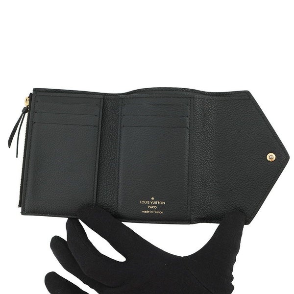 ルイヴィトン 財布 バイカラーモノグラム・アンプラント ポルトフォイユ・ヴィクトリーヌ M80968 LOUIS VUITTON 黒 ベージュ