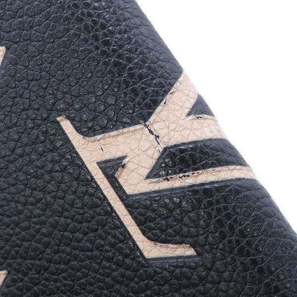 ルイヴィトン 財布 バイカラーモノグラム・アンプラント ポルトフォイユ・ヴィクトリーヌ M80968 LOUIS VUITTON 黒 ベージュ