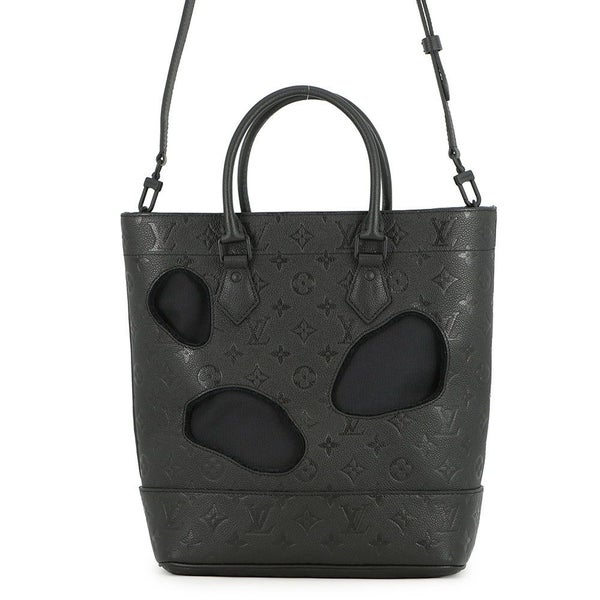 ルイヴィトン トートバッグ モノグラム・アンプラント ウィズ ホールズ PM M45887 コムデギャルソン 川久保玲 コラボ 黒 ブラック