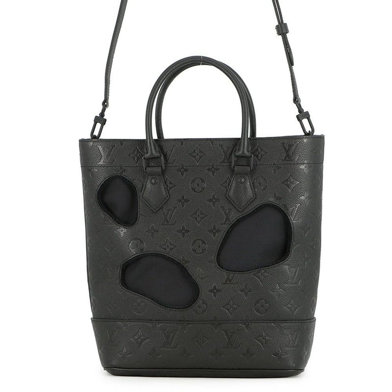 ルイヴィトン トートバッグ モノグラム・アンプラント ウィズ ホールズ PM M45887 コムデギャルソン 川久保玲 コラボ 黒 ブラック