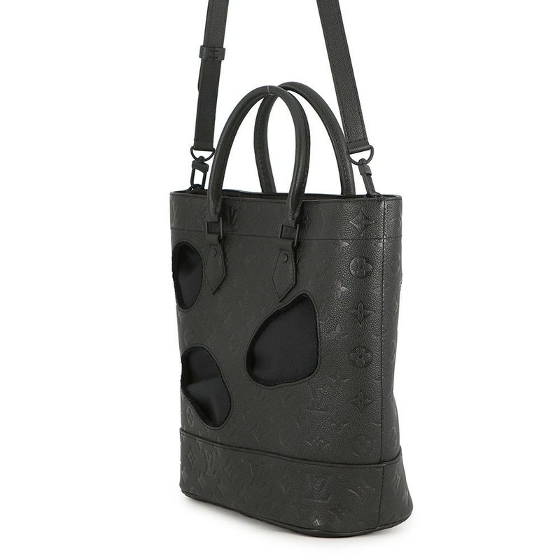 ルイヴィトン トートバッグ モノグラム・アンプラント ウィズ ホールズ PM M45887 コムデギャルソン 川久保玲 コラボ 黒 ブラック