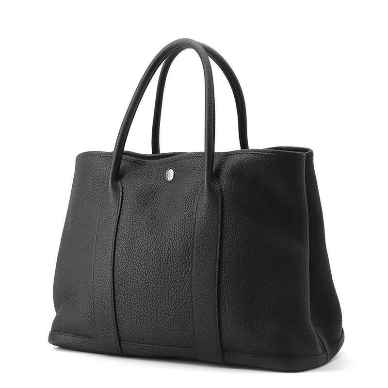 エルメス トートバッグ ガーデンパーティPM ブラック/シルバー金具 ネゴンダ Y刻印 黒