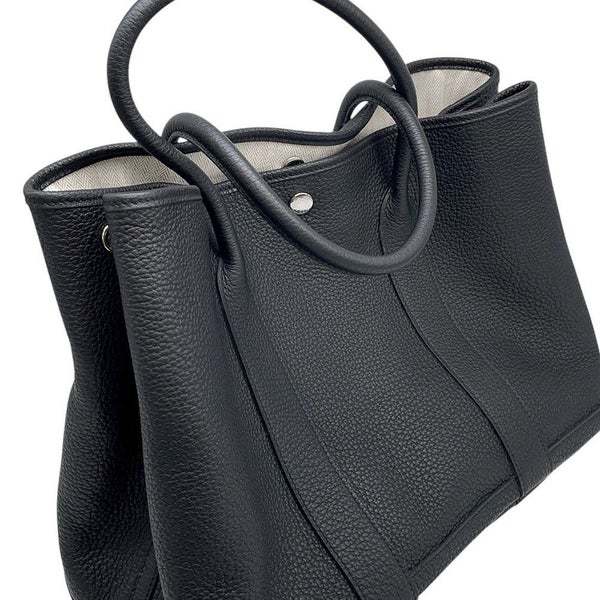 エルメス トートバッグ ガーデンパーティPM ブラック/シルバー金具 ネゴンダ Y刻印 黒