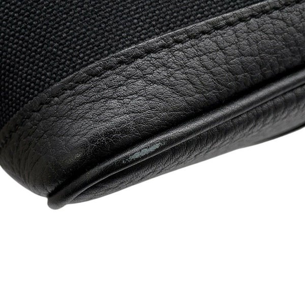 エルメス トートバッグ ガーデンパーティTPM ブラック/シルバー金具 トワルアッシュ/ネゴンダ X刻印 黒